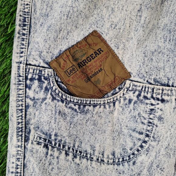 Vintage 80s LEE Acid-Wash Jeans Womens 00 22x27 Air-Gear - Picture 6 of 16